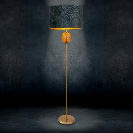 Фото - Люстра / світильник LIMITED COLLECTION Lampa stojąca MUSA 2 z podstawą łączącą szkło i metal o