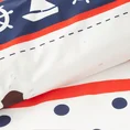 Pościel dziecięca KID z bawełny renforce z nadrukiem z motywem statku - 100 x 135 cm - biały 5