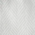 DESIGN 91 Miękki i puszysty koc dekorowany  wzorem w jodełkę - 150 x 200 cm - biały 4