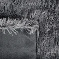 Narzuta LETTIE z miękkiego i przyjemnego w dotyku ekologicznego futerka z długim włosem - 70 x 160 cm - stalowy 4