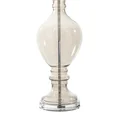 Lampa stołowa HELEN na podstawie z dymionego szkła z abażurem z welwetowej tkaniny z fantazyjnym wzorem - ∅ 35 x 70 cm - złoty 3
