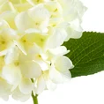 HORTENSJA kwiat sztuczny dekoracyjny z płatkami z jedwabistej tkaniny - dł. 66 cm śr. kwiat 16 cm - biały 2