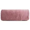 Ręcznik STELLA z bawełny z żakardową bordiurą z drobnymi punkcikami - 50 x 90 cm - pudrowy róż 3