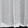 Firana BECKY z etaminy z ozdobnymi pionowymi paseczkami - 140 x 250 cm - biały 3