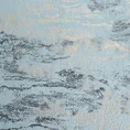 Zasłona  KORNELIA z miękkiej welwetowej tkaniny zdobiona szampańskim nadrukiem przypominającym marmur - 140 x 270 cm - niebieski 8