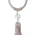 Dekoracyjny sznur do upięć LILI z ozdobnym chwostem - 63 cm - srebrny 2
