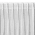Firana LAYLA z gładkiej jednokolorowej etaminy na taśmie flex - 400 x 270 cm - biały 2