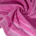 Ręcznik POLA z żakardową bordiurą zdobioną stebnowaniem - 30 x 50 cm - różowy 5