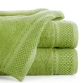 Ręcznik CARLO  z bordiurą z ażurowym wzorem - 50 x 90 cm - oliwkowy 1