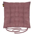 ADORE dwustronna welurowa poduszka siedziskowa na krzesło z szesnastoma pikowaniami, gramatura 195 g/m2 - 40 x 40 x 6 cm - wrzosowy 2