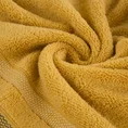 EUROFIRANY CLASSIC Ręcznik RIKI  z bordiurą w pasy miękki i puszysty, zero twist - 30 x 50 cm - musztardowy 5