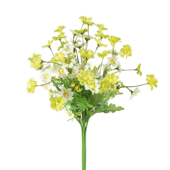 KWIATY POLNE bukiet, kwiat sztuczny dekoracyjny - dł. 40 cm śr. kwiat 2 cm - zielony