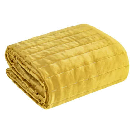 EUROFIRANY PREMIUM Welwetowa narzuta FRIDA z ozdobnymi przeszyciami EUROFIRANY PREMIUM Welwetowa narzuta FRIDA z ozdobnymi przeszyciami - 170 x 210 cm