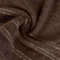 Ręcznik klasyczny z bordiurą podkreśloną błyszczącą nicią - 70 x 140 cm - brązowy 5