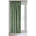 DESIGN 91 Zasłona ROSA z jednokolorowego miękkiego welwetu - 140 x 270 cm - ciemnomiętowy 2