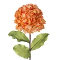 HORTENSJA - sztuczny kwiat dekoracyjny z plastycznej pianki foamirian - ∅ 20 x 75 cm - pomarańczowy 1