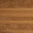 Ręcznik JUDY z bordiurą podkreśloną błyszczącą nicią - 50 x 90 cm - brązowy 2