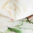 REINA LINE Komplet pościeli z makosatyny z dużym nadrukiem kwiatowym - 220 x 200 cm - biały 6