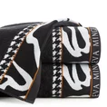 EVA MINGE Ręcznik EVA 6 z puszystej bawełny z bordiurą zdobioną designerskim nadrukiem - 70 x 140 cm - czarny 1