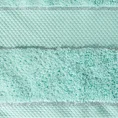 Ręcznik z bordiurą podkreśloną błyszczącą nitką - 50 x 90 cm - miętowy 2
