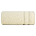 Ręcznik ALINE klasyczny z bordiurą w formie tkanych paseczków - 50 x 90 cm - kremowy 3