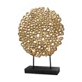 Ażurowa figurka dekoracyjna DORIA złota - 28 x 7 x 37 cm - złoty 2