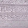 Ręcznik z bordiurą przetykaną błyszczącą nicią - 70 x 140 cm - liliowy 2