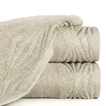 DIVA LINE Ręcznik SALLY w kolorze beżowym, z żakardową bordiurą z połyskiem - 70 x 140 cm - beżowy 1