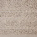 Ręcznik VITO z bawełny podkreślony żakardowymi paskami - 50 x 90 cm - beżowy 2
