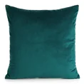 Poszewka GAJA 1 z welwetu o delikatnym połysku gładka - 45 x 45 cm - ciemnoturkusowy 1