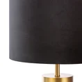 LIMITED COLLECTION Lampa stołowa VICTORIA 7 z podstawą łączącą metal i welwetowy abażur - ∅ 40 x 74 cm - czarny 8