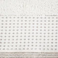 Ręcznik z bordiurą podkreśloną groszkami z błyszczącą lureksową nicią - 70 x 140 cm - kremowy 2