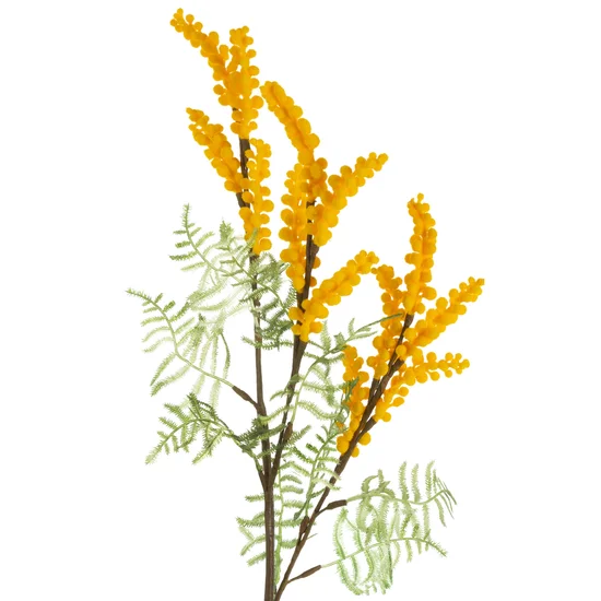 GAŁĄZKA OZDOBNA  kwiat sztuczny dekoracyjny - 77 cm - żółty