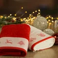 Ręcznik NOEL 01 świąteczny z żakardową bordiurą z motywem skandynawskim - 50 x 90 cm - biały 6