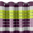 Zasłonę gotową ERIC uszyto z ekskluzywnej tkaniny devore - organdyny o delikatnym połysku zdobionej poziomymi pasami - 140 x 250 cm - fioletowy 3