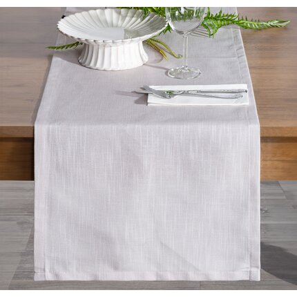 Bieżnik SUMMER 10 z gładkiej i miękkiej tkaniny 40 x 140 cm beżowy