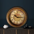 Dekoracyjny zegar ścienny w stylu retro - 36 x 5 x 36 cm - brązowy 6