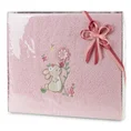 Zestaw prezentowy - ręcznik z aplikacją z króliczkiem dla dziecka - 35 x 30 x 5 cm - różowy 1