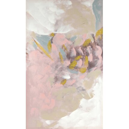 Zdjęcia - Obraz  HEAVEN 1 abstrakcyjny, ręcznie malowany na płótnie 60 x 100 cm beżow