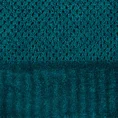 ELLA LINE Ręcznik MIKE w kolorze turkusowym, tkany w krateczkę z welurowym brzegiem - 50 x 90 cm - turkusowy 2
