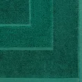Dywanik łazienkowy z bawełny frotte z welurową bordiurą - 50 x 70 cm - ciemnozielony 4