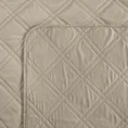 Narzuta LUIZ 8 welwetowa pikowana metodą hot press wzór geometryczny - 170 x 210 cm - beżowy 3