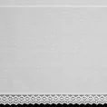 Zazdrostka z matowej tkaniny z koronką - 150 x 60 cm - biały 3