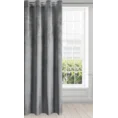 Zasłona SUZANA z miękkiego welwetu o aksamitnej strukturze - 140 x 250 cm - stalowy 2