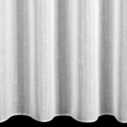 Firana biała w pionowe pasy z tkaniny przeplatanej srebrną nicią 290x250 cm przelotka EMMA Firana biała w pionowe pasy z tkaniny przeplatanej srebrną nicią 290x250 cm przelotka EMMA - 290 x 250 cm