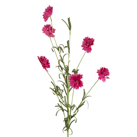 CHABER BŁAWATEK ŁĄKOWY kwiat sztuczny dekoracyjny - dł.70cm dł. z kwiatami 38cm śr.5cm - różowy