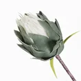 KWIAT KARCZOCH, kwiat sztuczny dekoracyjny z pianki plastycznej - dł. 85 cm dł. kwiat 10 cm - biały 2
