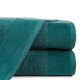 EVA MINGE Ręcznik JULITA gładki z miękką szenilową bordiurą - 50 x 90 cm - turkusowy 1