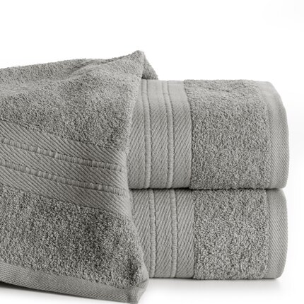 Фото - Рушник Ręcznik KAYA klasyczny z żakardową bordiurą 70 x 140 cm srebrny