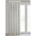 Dekoracja okienna  ALINA z etaminy zdobiona błyszczącym marmurkowym wzorem - 140 x 270 cm - biały 2